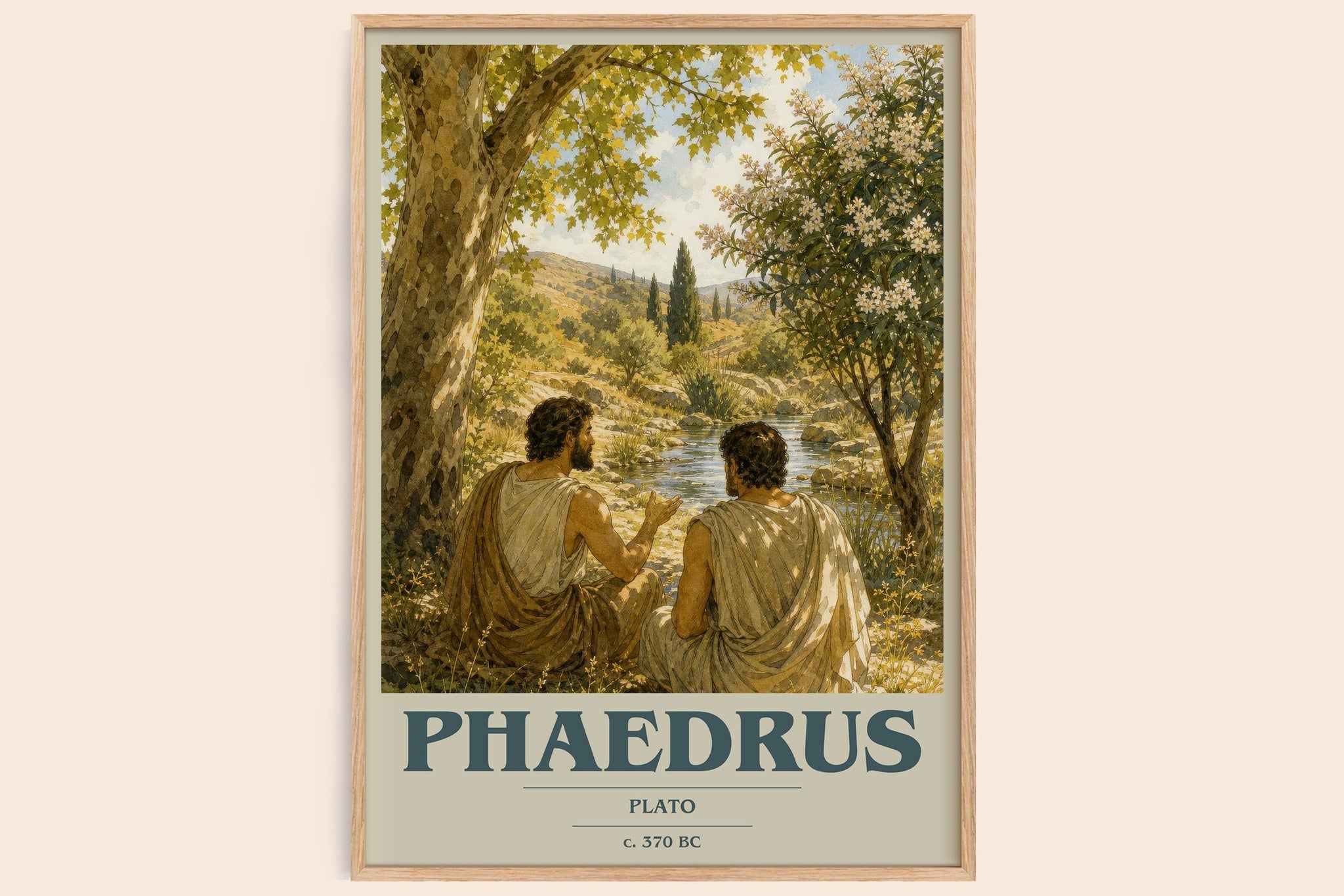 Phaedrus Book Cover Poster by Plato