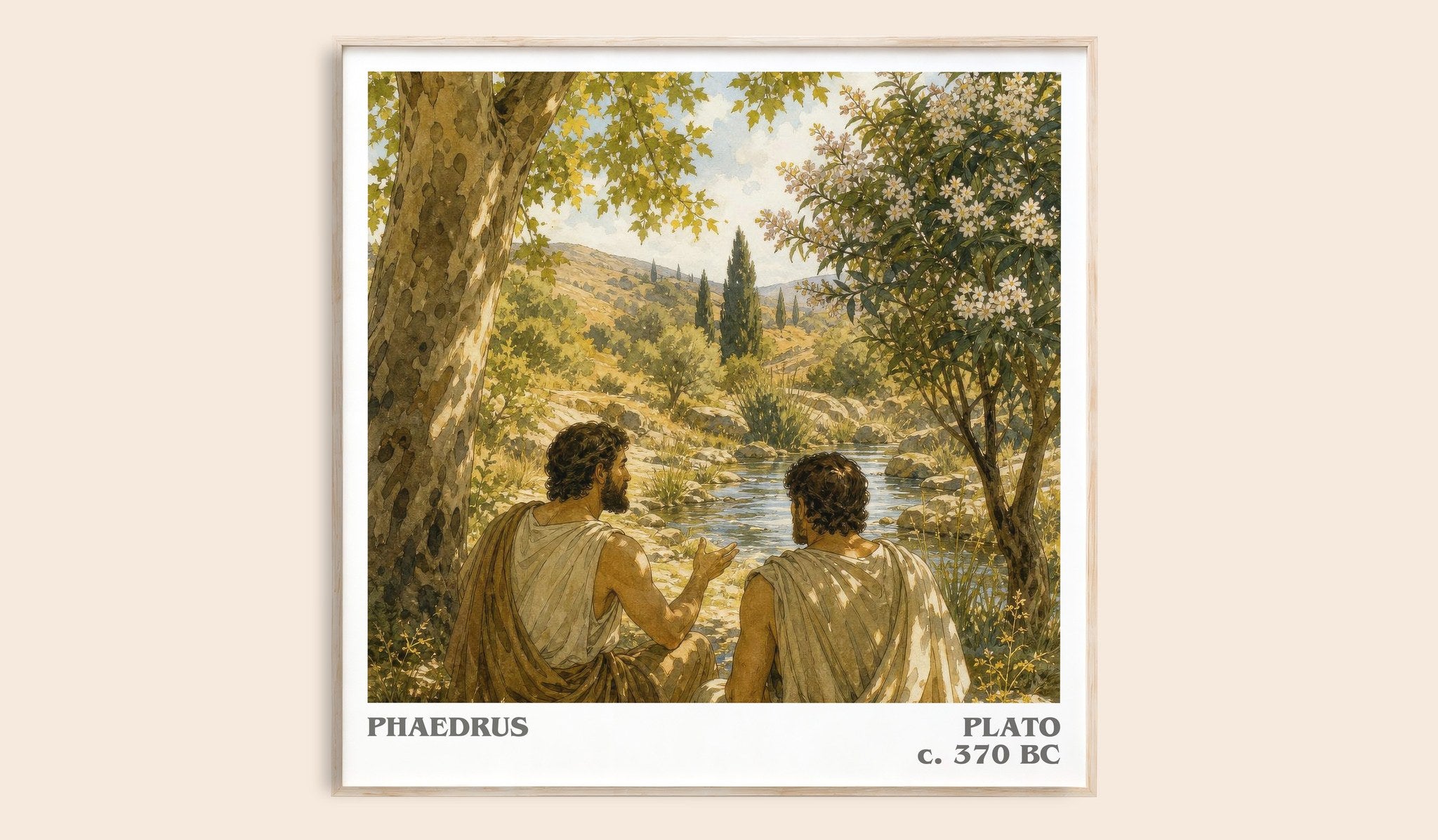 Phaedrus Literary Art Print by Plato
