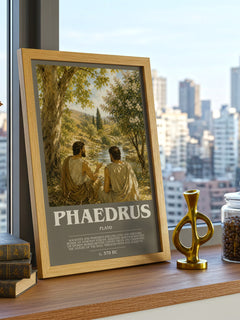Phaedrus bookish poster colour and style options – Plato book art