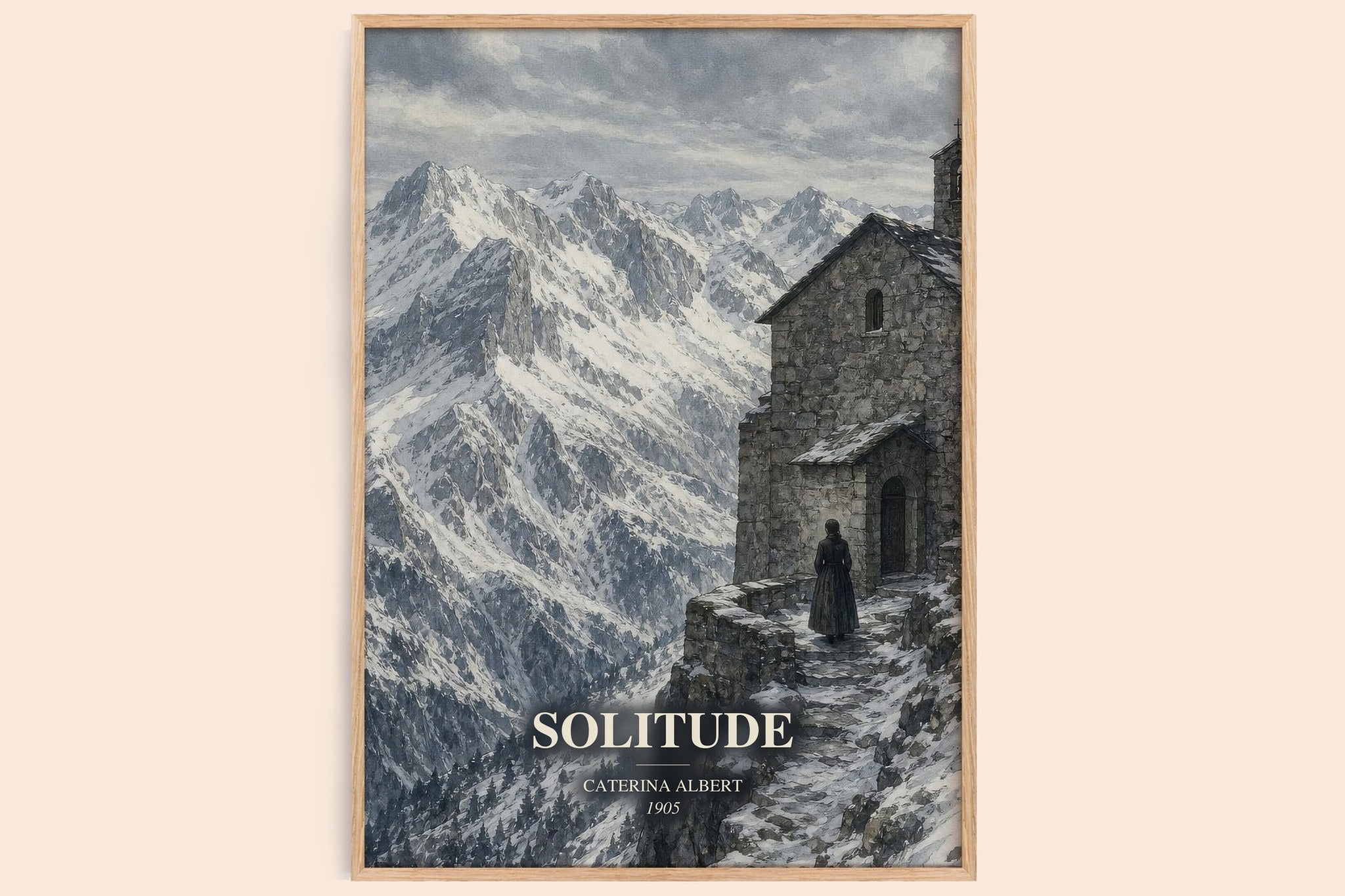 Solitude Book Watercolour Illustration by Caterina Albert