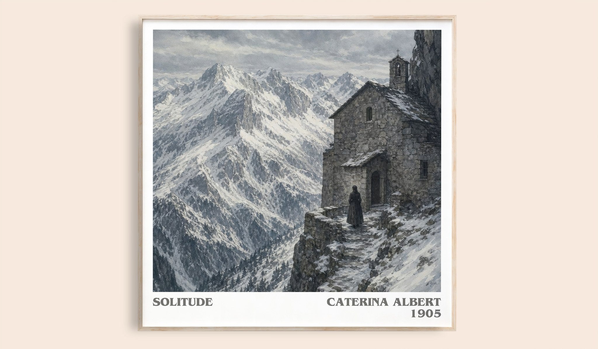 Solitude Literary Art Print by Caterina Albert