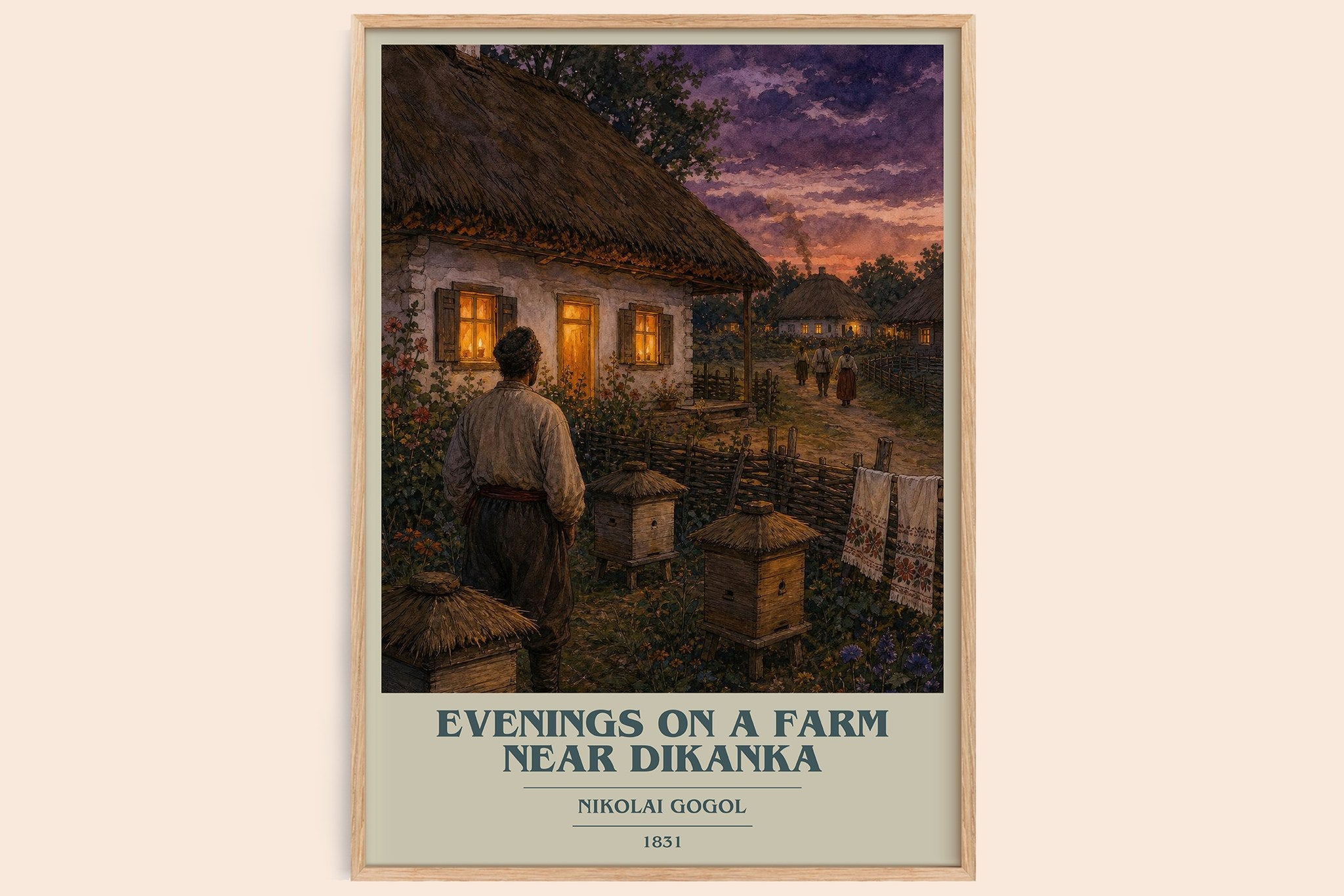Evenings On A Farm Near Dikanka Book Cover Poster by Nikolai Gogol