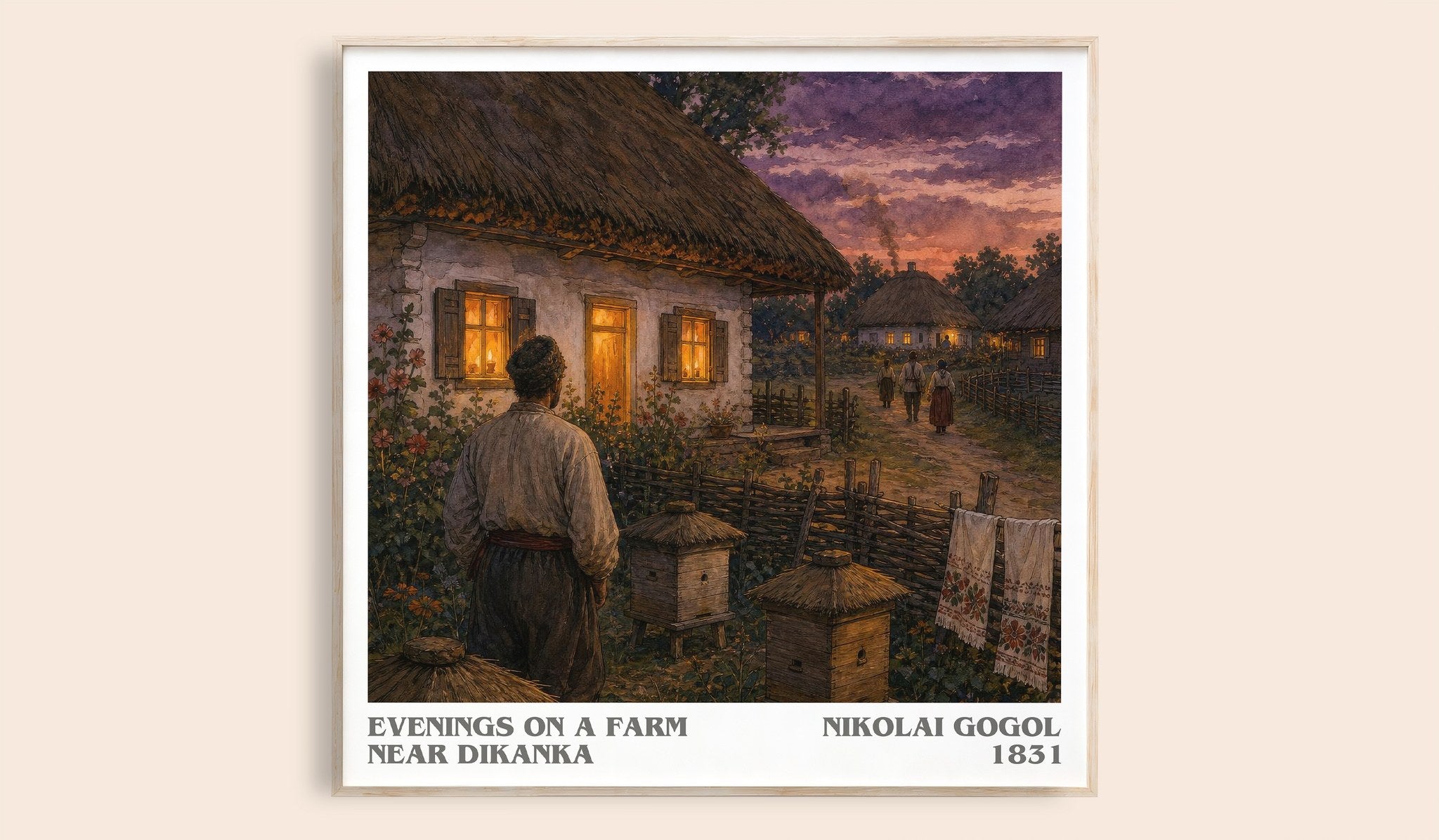 Evenings On A Farm Near Dikanka Literary Art Print by Nikolai Gogol