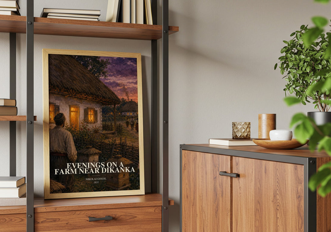 Evenings On A Farm Near Dikanka book watercolour illustration paper finish options – matte satin gloss