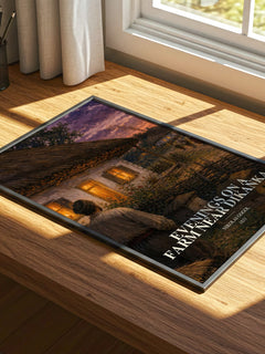 Evenings On A Farm Near Dikanka watercolour book poster framed on wall – classic literature wall art