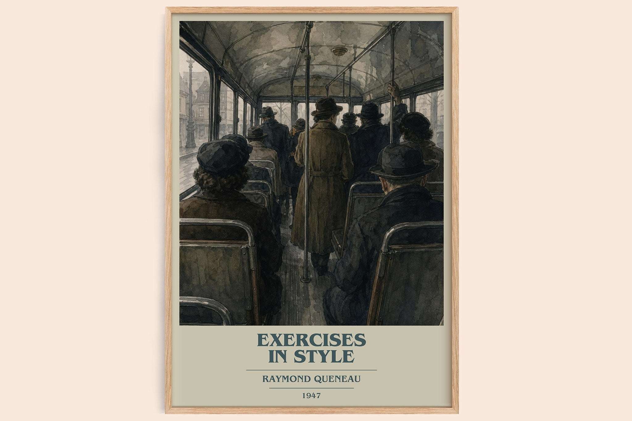 Exercises in Style Book Cover Poster by Raymond Queneau