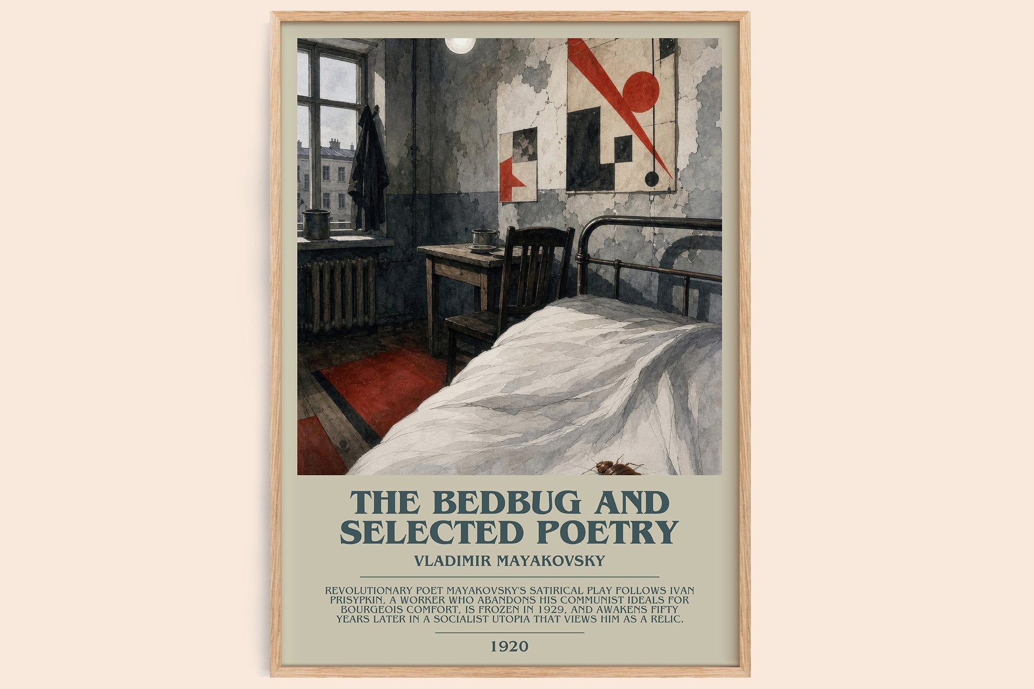 The Bedbug And Selected Poetry Bookish Wall Art by Vladimir Mayakovsky