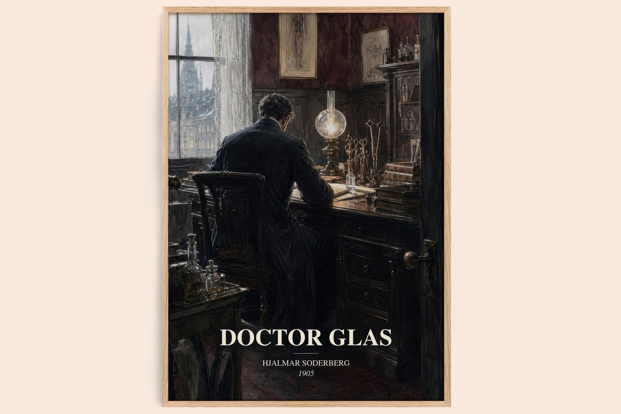 Doctor Glas Book Watercolour Illustration by Hjalmar Soderberg