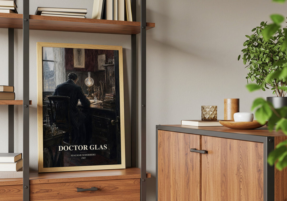 Doctor Glas book watercolour illustration paper finish options – matte satin gloss