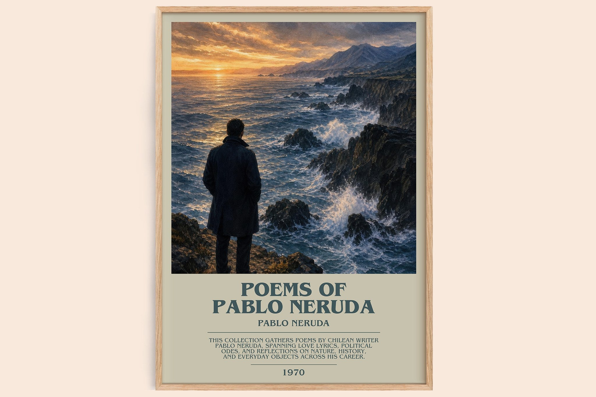Poems of Pablo Neruda Bookish Wall Art by Pablo Neruda