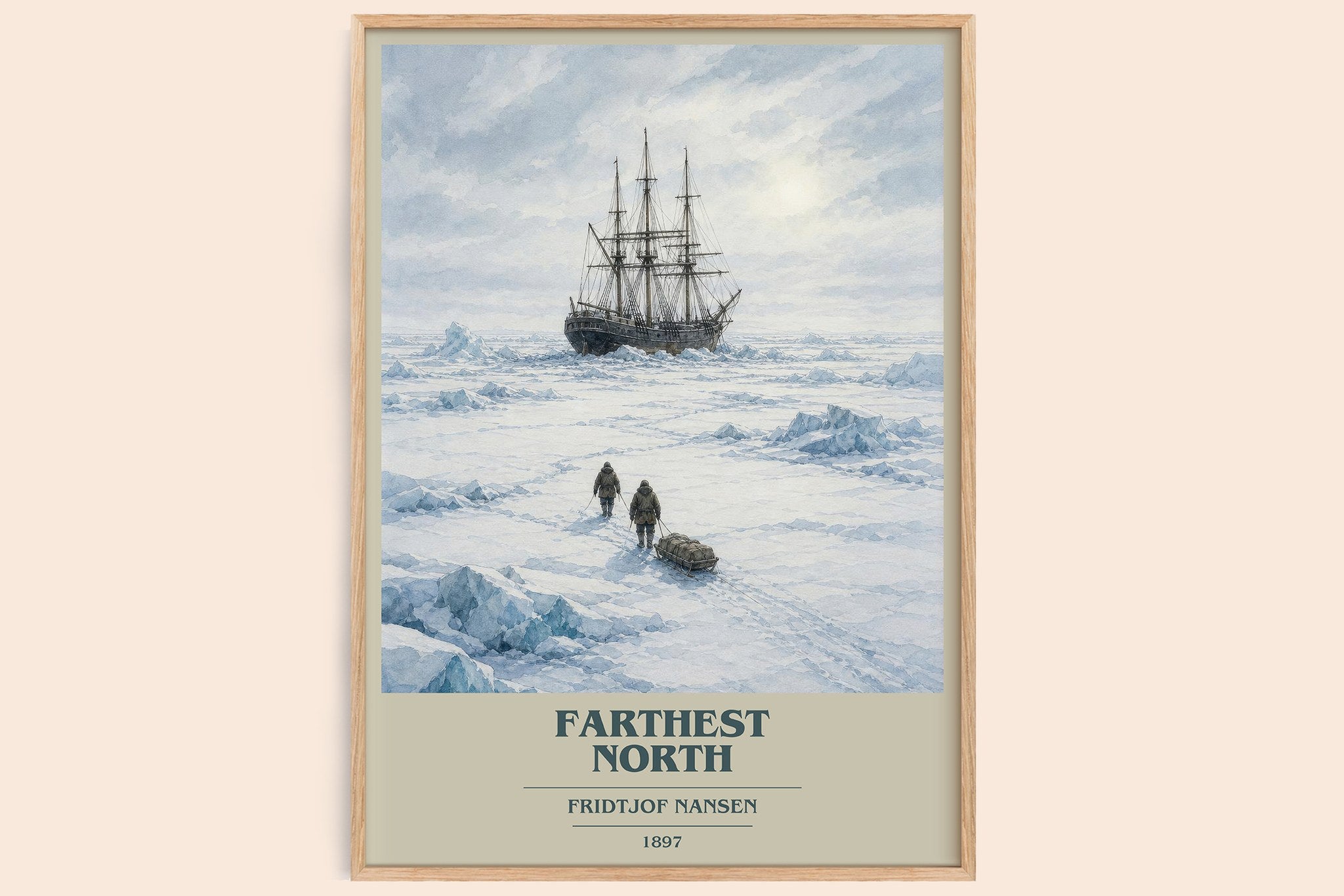 Farthest North Book Cover Poster by Fridtjof Nansen