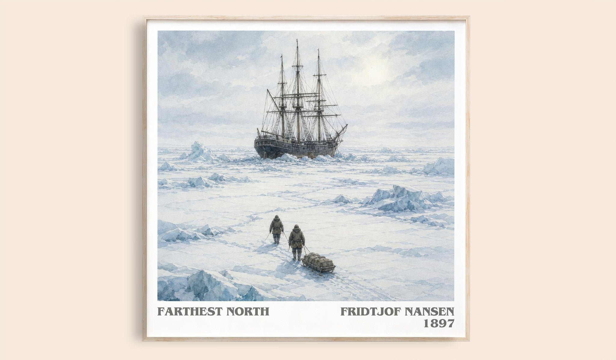 Farthest North Literary Art Print by Fridtjof Nansen