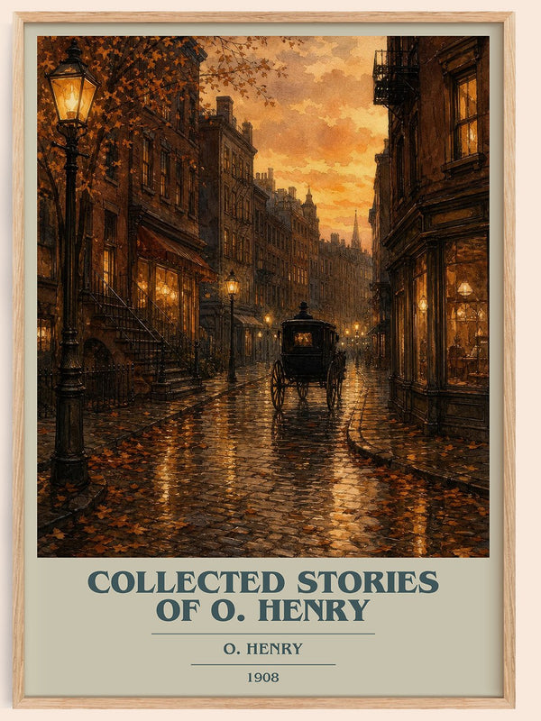 Collected Stories Of O. Henry book cover book poster by O. Henry – framed literary art print