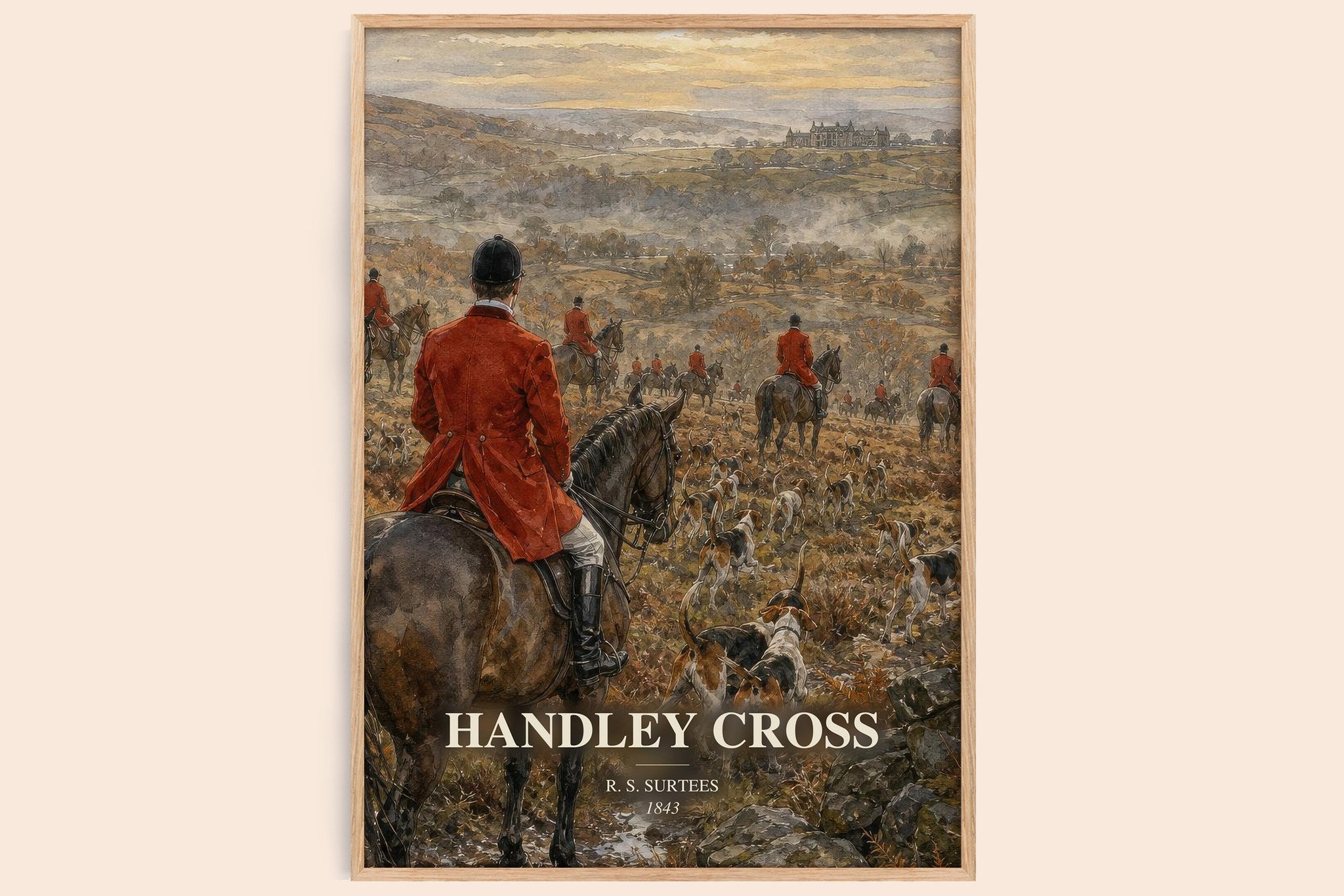 Handley Cross Book Watercolour Illustration by R. S. Surtees