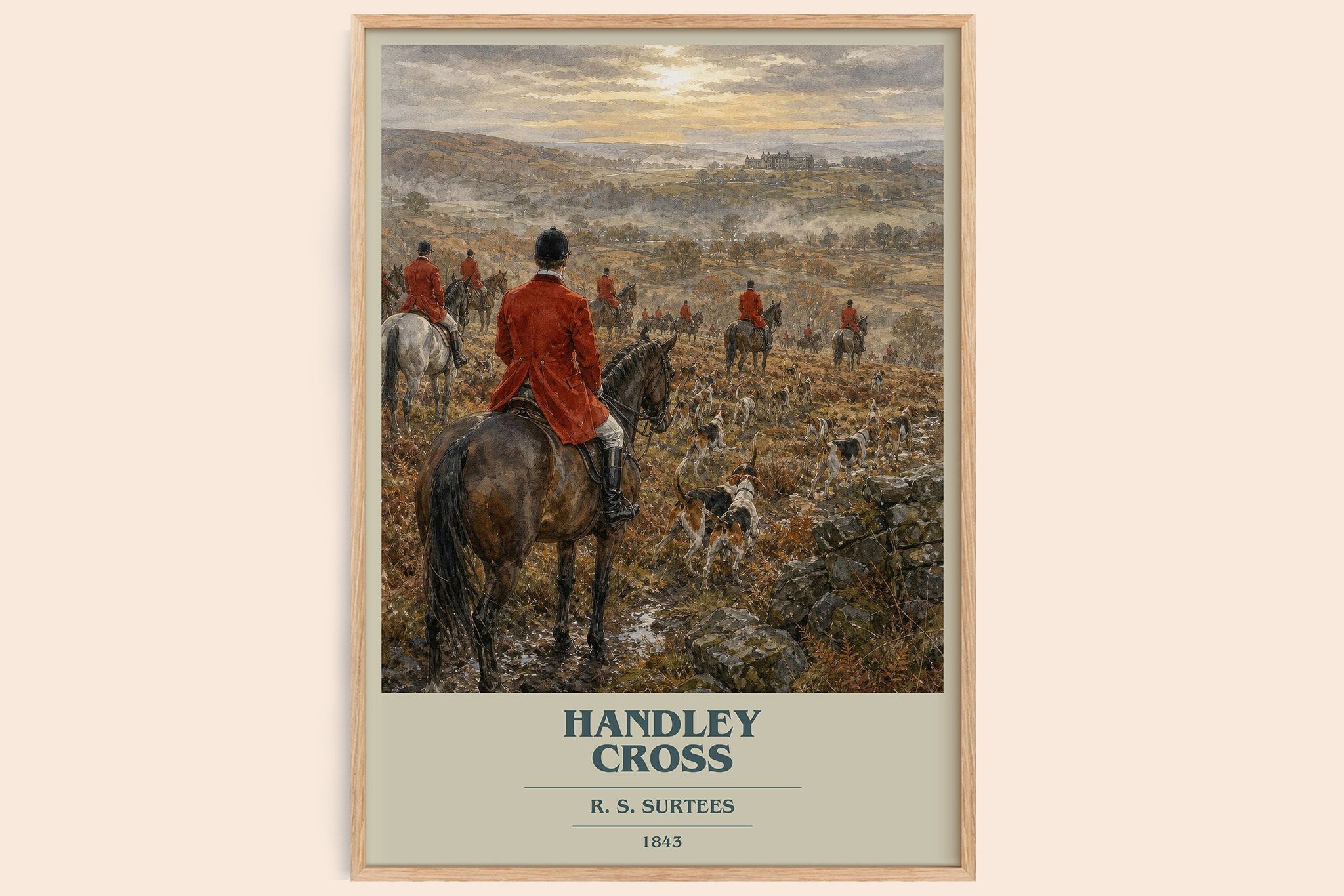 Handley Cross Book Cover Poster by R. S. Surtees
