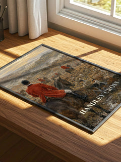 Handley Cross watercolour book poster framed on wall – satire wall art