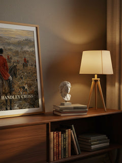 Handley Cross watercolour print on bookshelf – R. S. Surtees fan gift