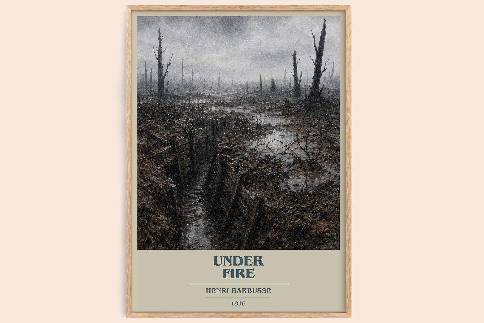 Under Fire Book Cover Poster by Henri Barbusse