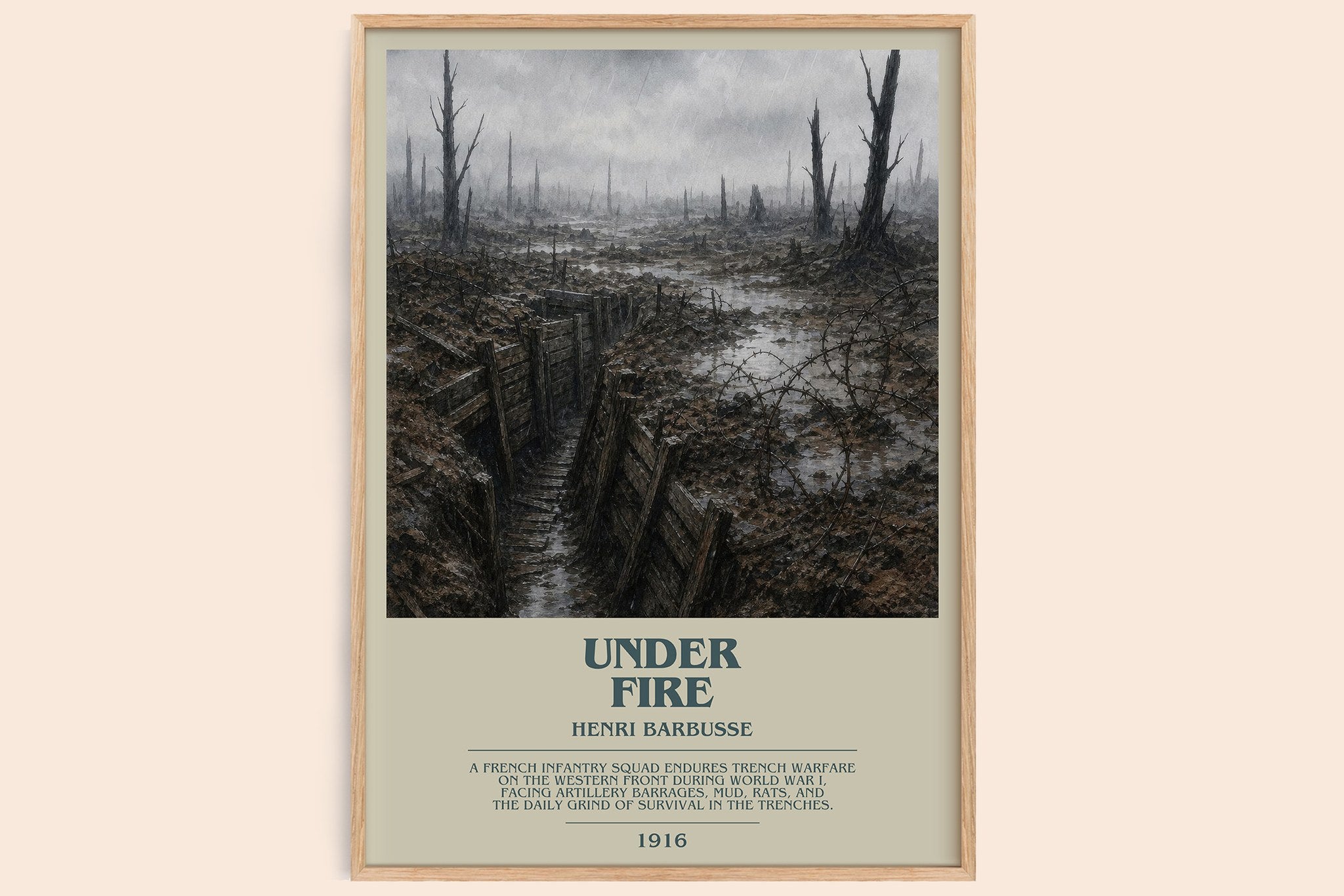 Under Fire Bookish Wall Art by Henri Barbusse