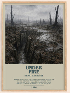 Under Fire Bookish Wall Art by Henri Barbusse – framed poster