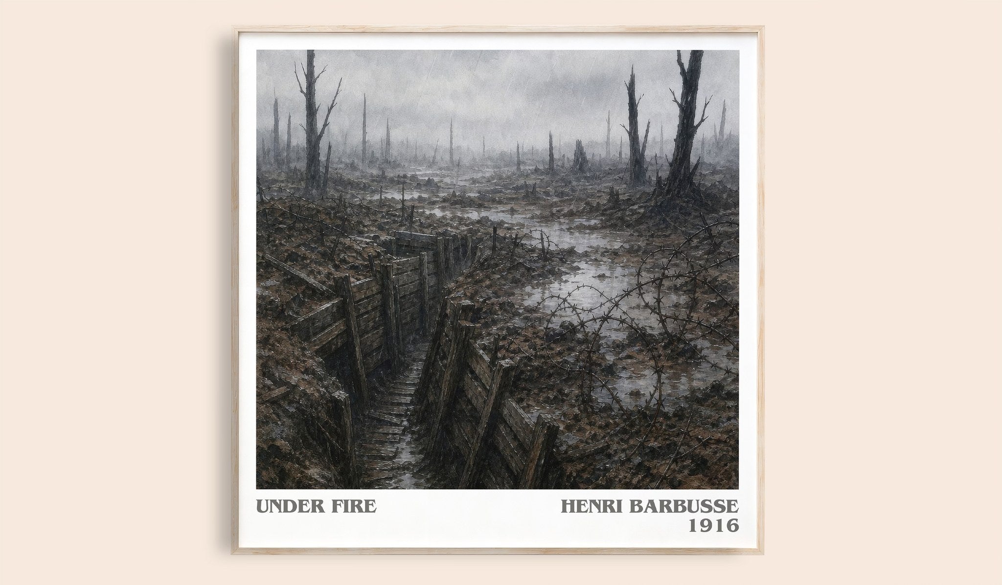 Under Fire Literary Art Print by Henri Barbusse