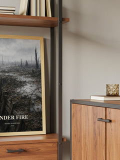 Under Fire book watercolour illustration paper finish options – matte satin gloss