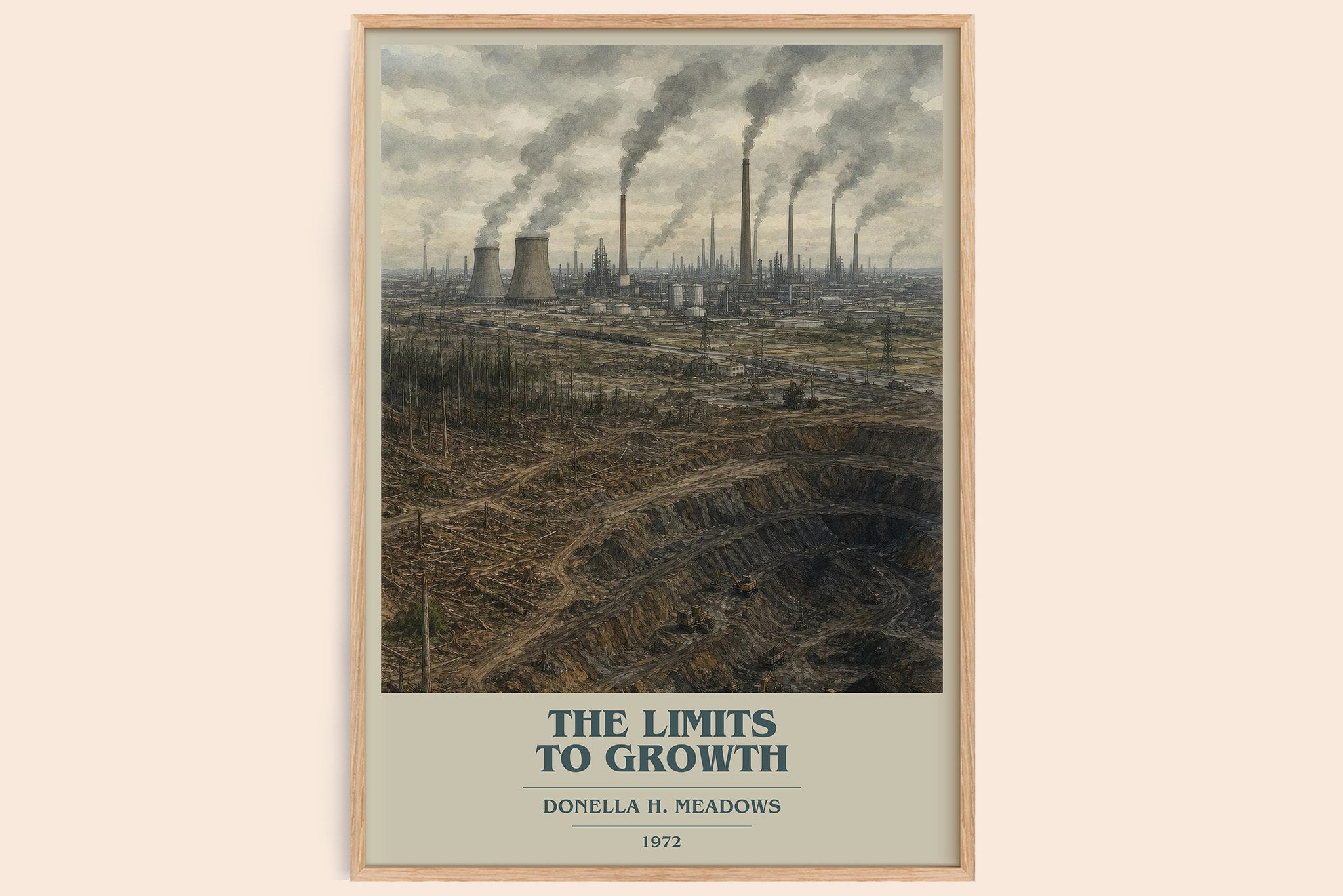The Limits To Growth Book Cover Poster by Donella H. Meadows