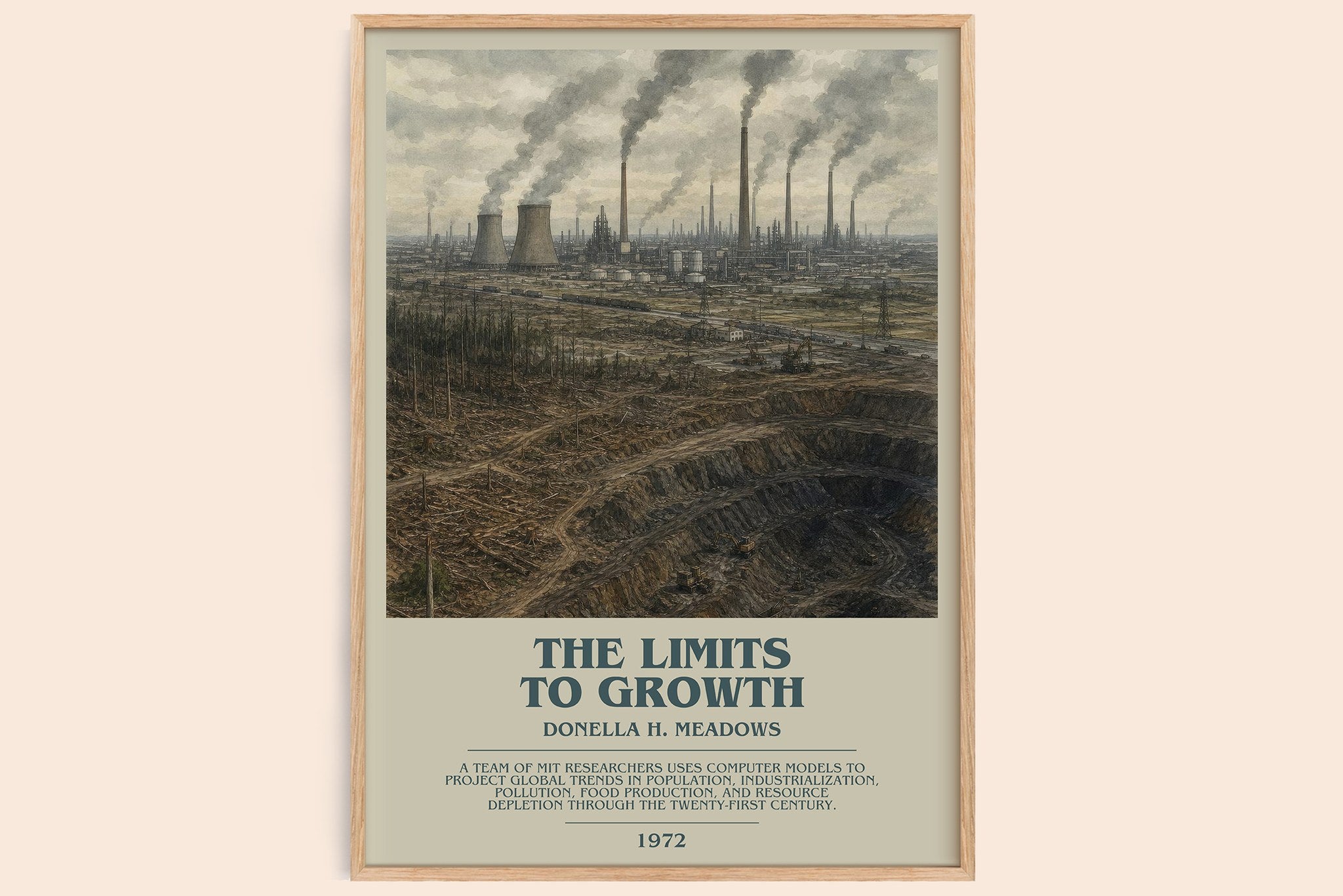 The Limits To Growth Bookish Wall Art by Donella H. Meadows
