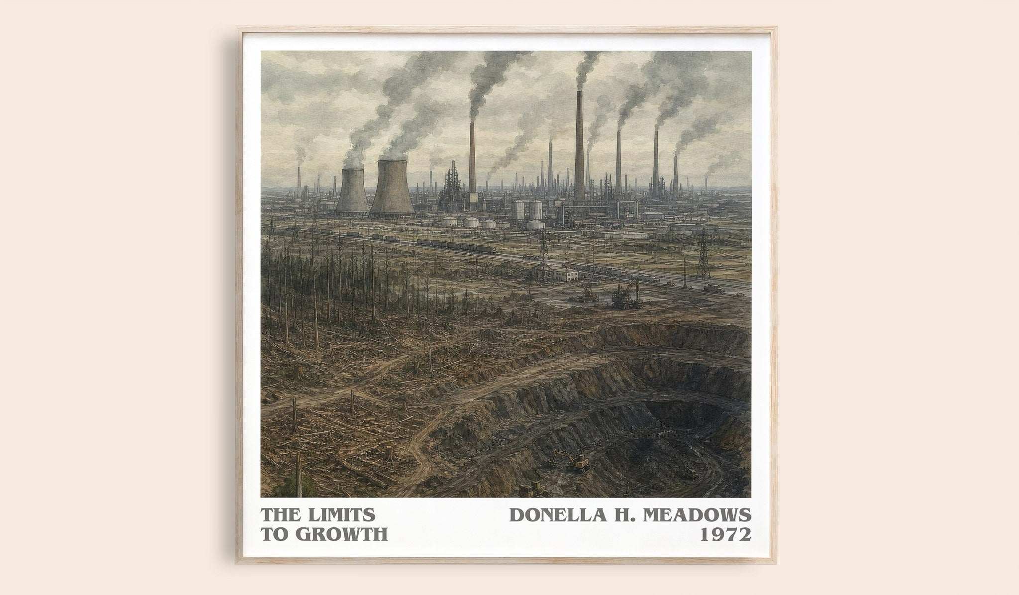 The Limits To Growth Literary Art Print by Donella H. Meadows
