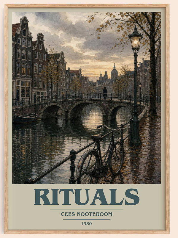 Rituals book cover book poster by Cees Nooteboom – framed literary art print