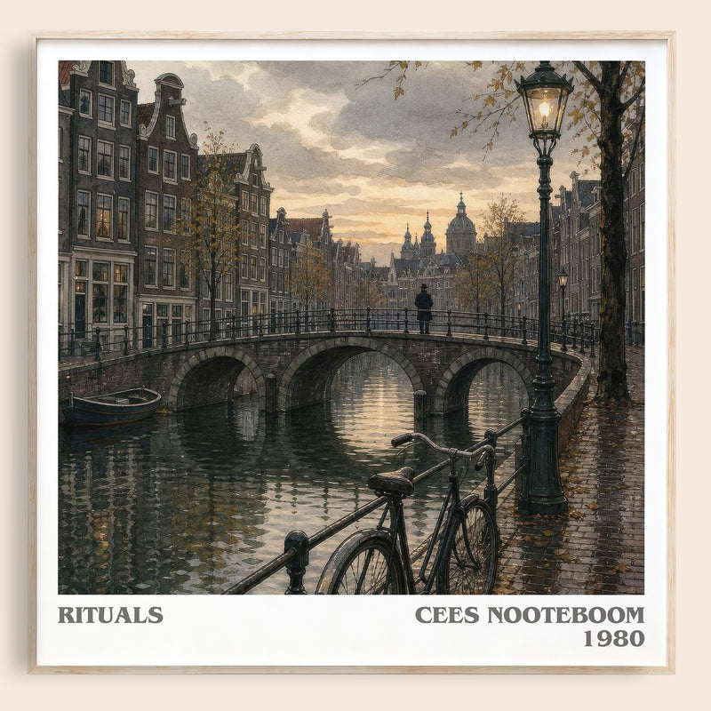 Rituals literary book poster by Cees Nooteboom – framed literary art print