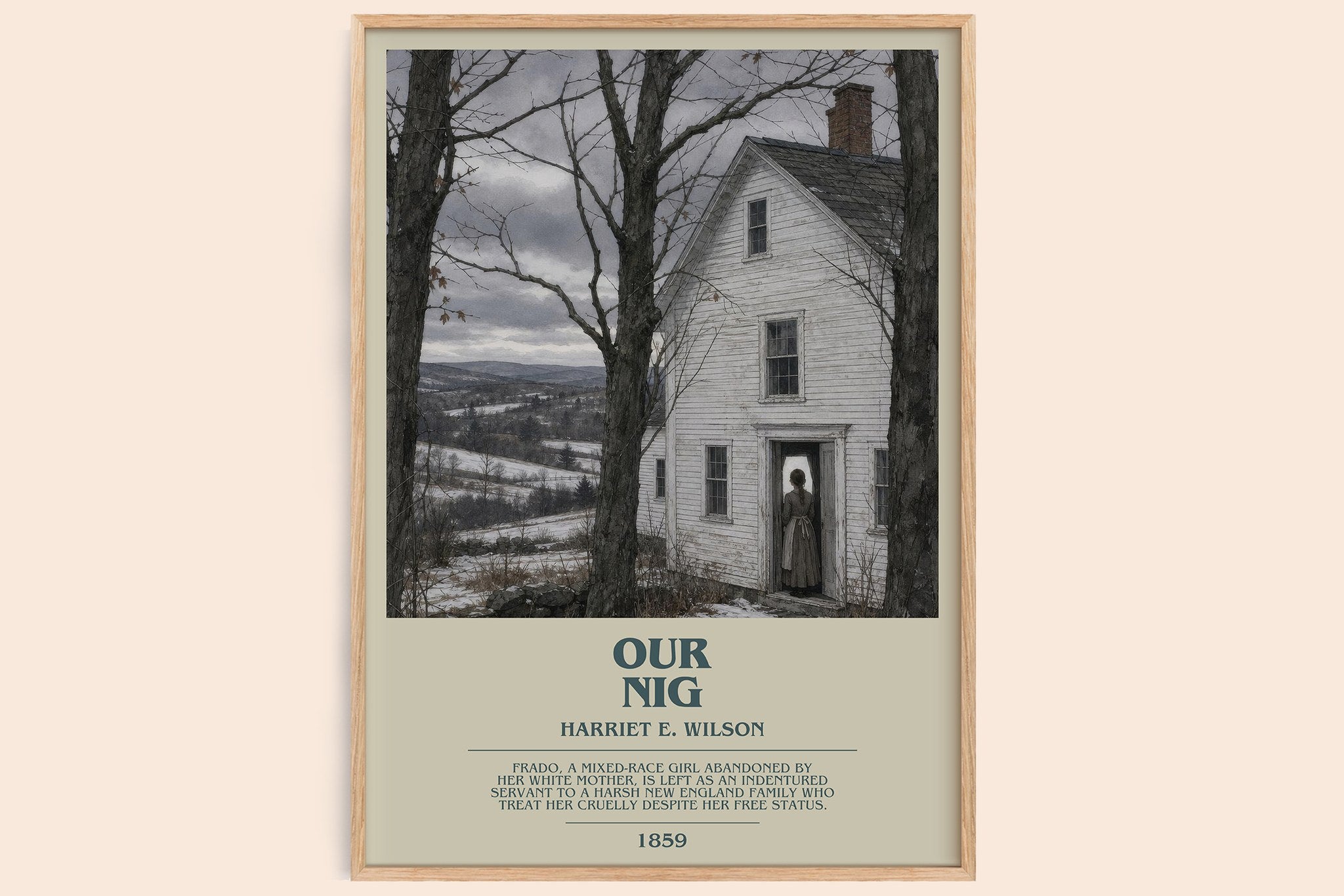 Our Nig Bookish Wall Art by Harriet E. Wilson