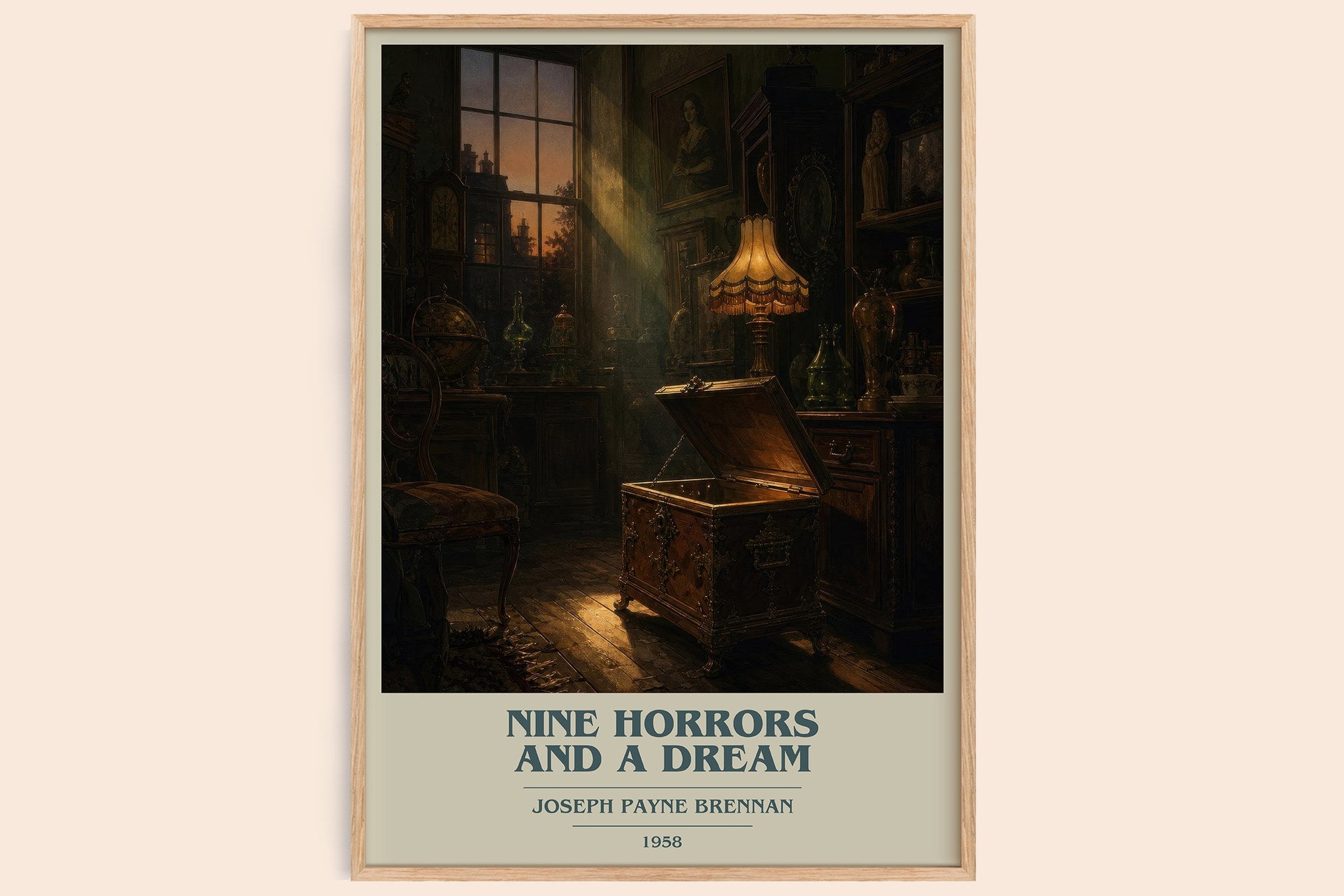 Nine Horrors And A Dream Book Cover Poster by Joseph Payne Brennan