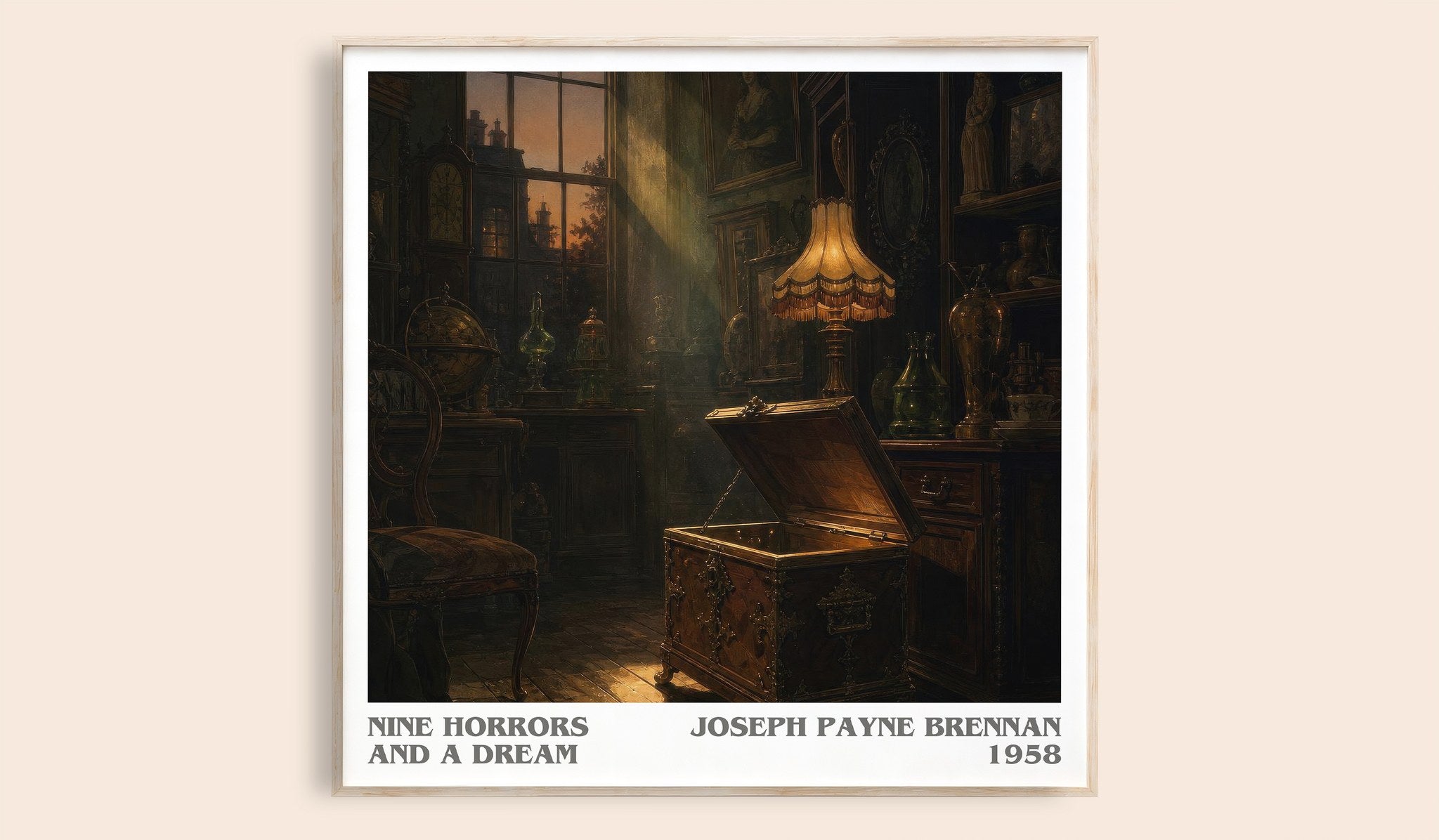 Nine Horrors And A Dream Literary Art Print by Joseph Payne Brennan