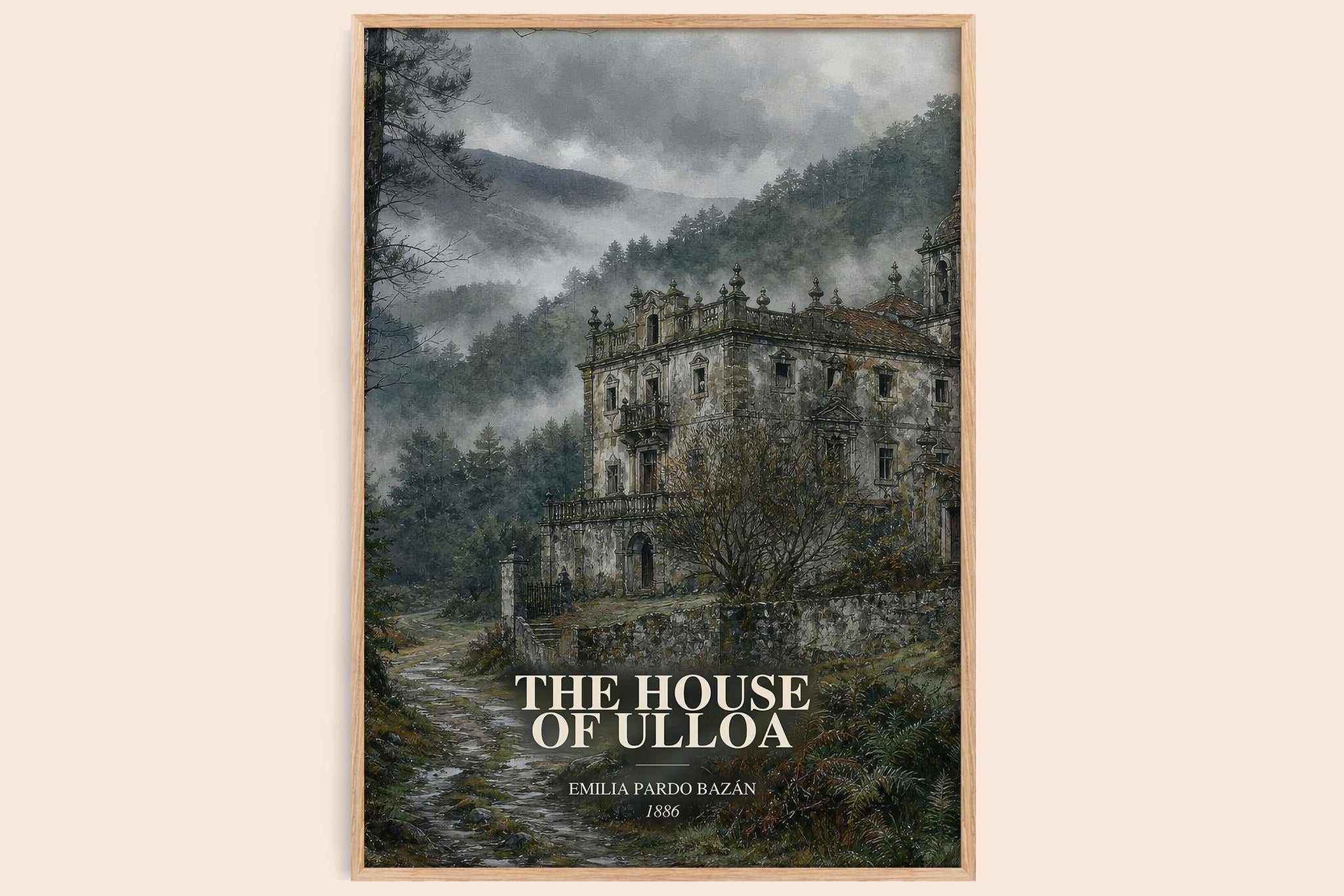 The House of Ulloa Book Watercolour Illustration by Emilia Pardo Bazán