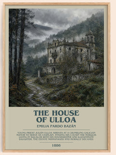 The House of Ulloa Bookish Wall Art by Emilia Pardo Bazán – framed poster