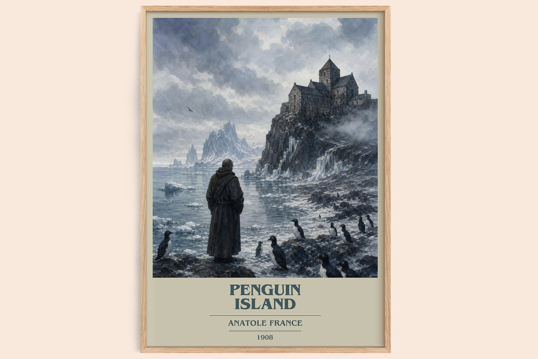 Penguin Island Book Cover Poster by Anatole France