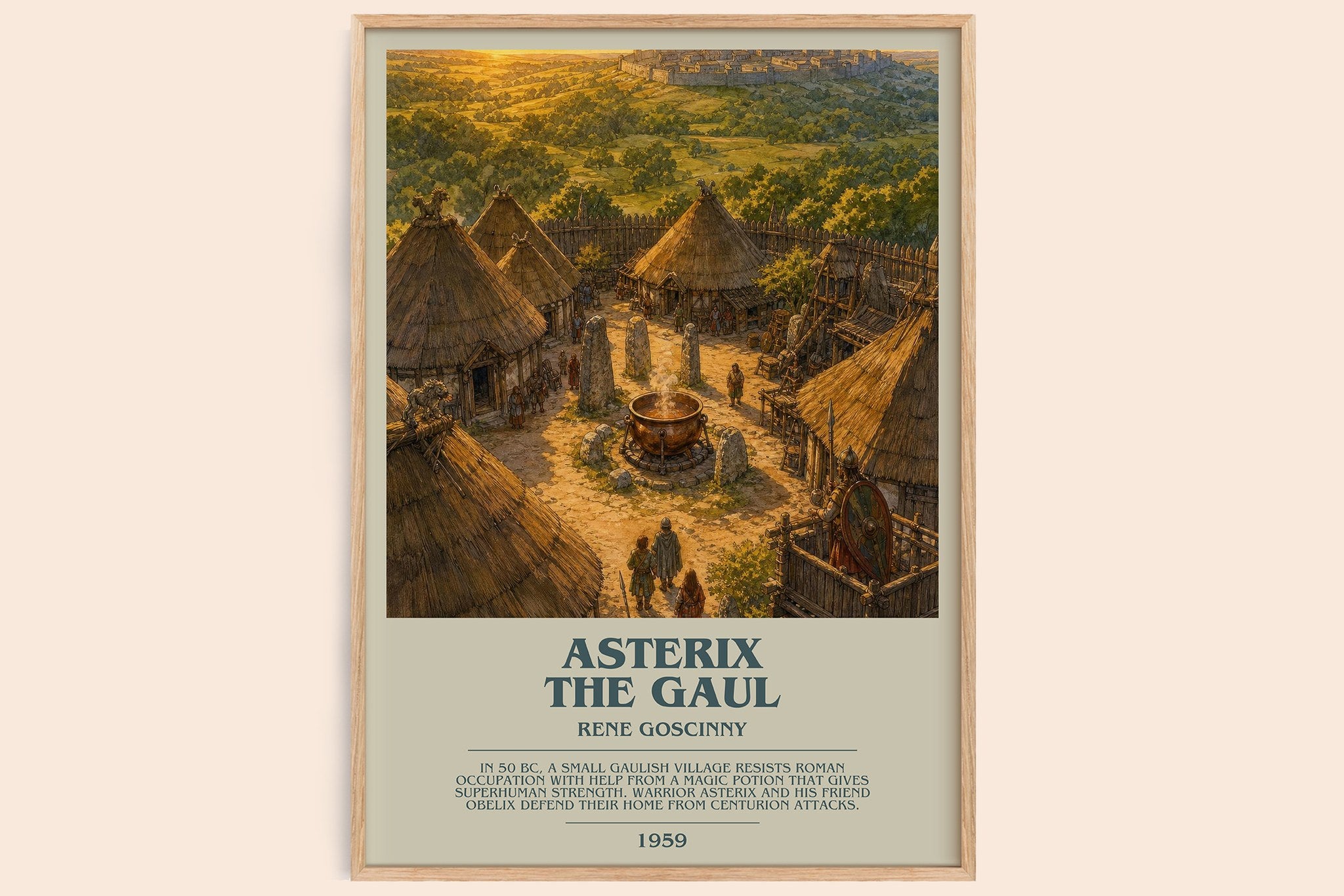 Asterix the Gaul Bookish Wall Art by Rene Goscinny