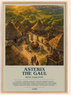 Asterix the Gaul Bookish Wall Art by Rene Goscinny – framed poster