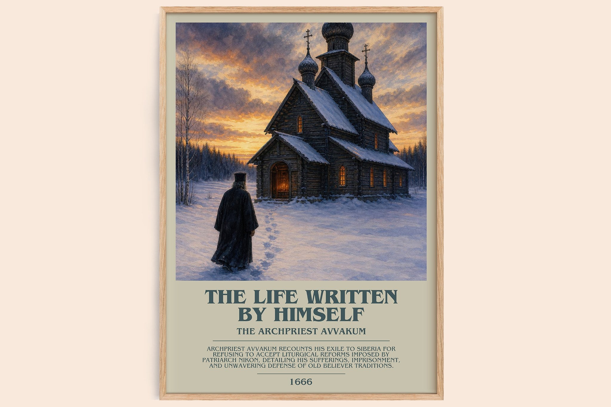 The Life Written By Himself Bookish Wall Art by the Archpriest Avvakum