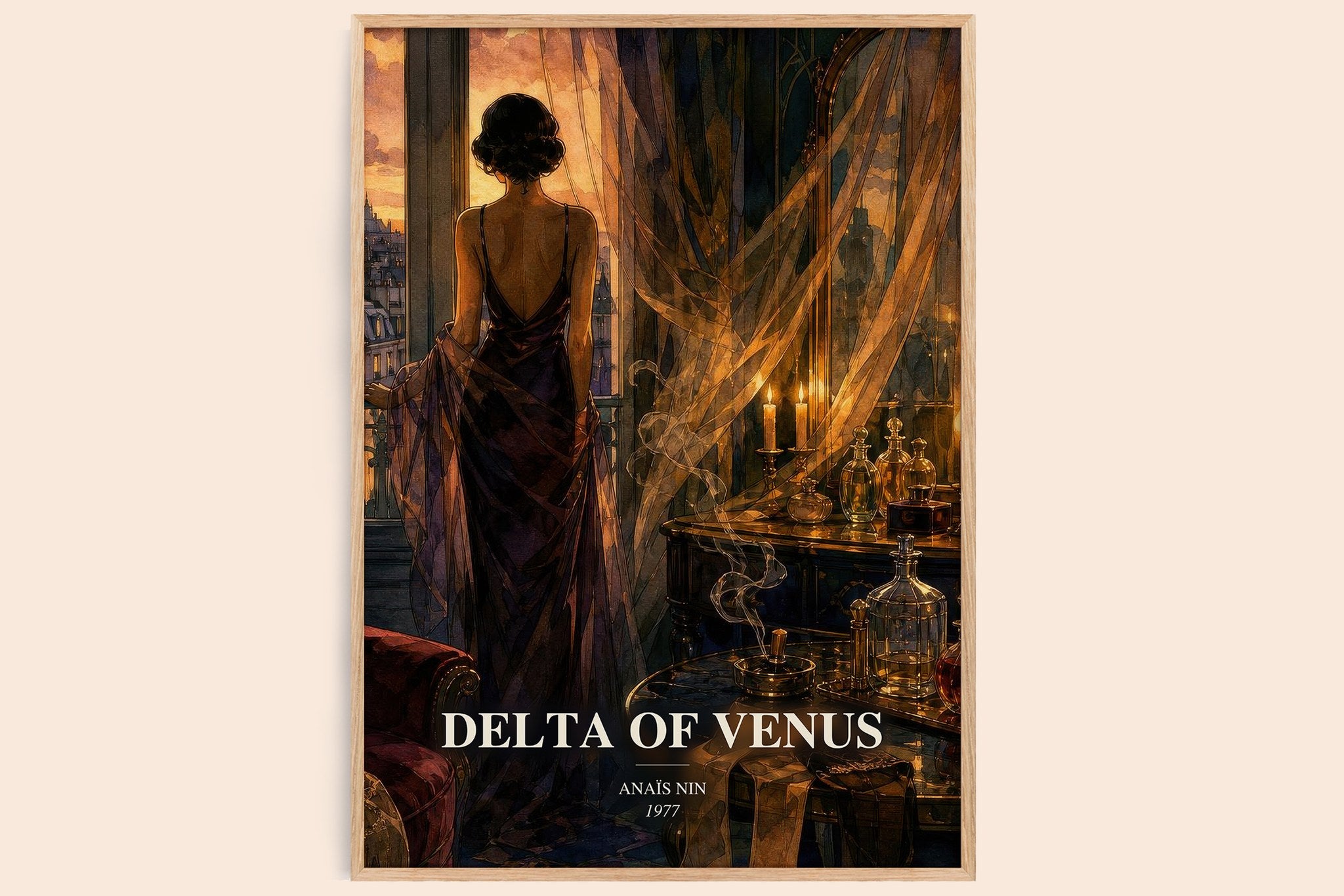 Delta of Venus Book Watercolour Illustration by Anaïs Nin