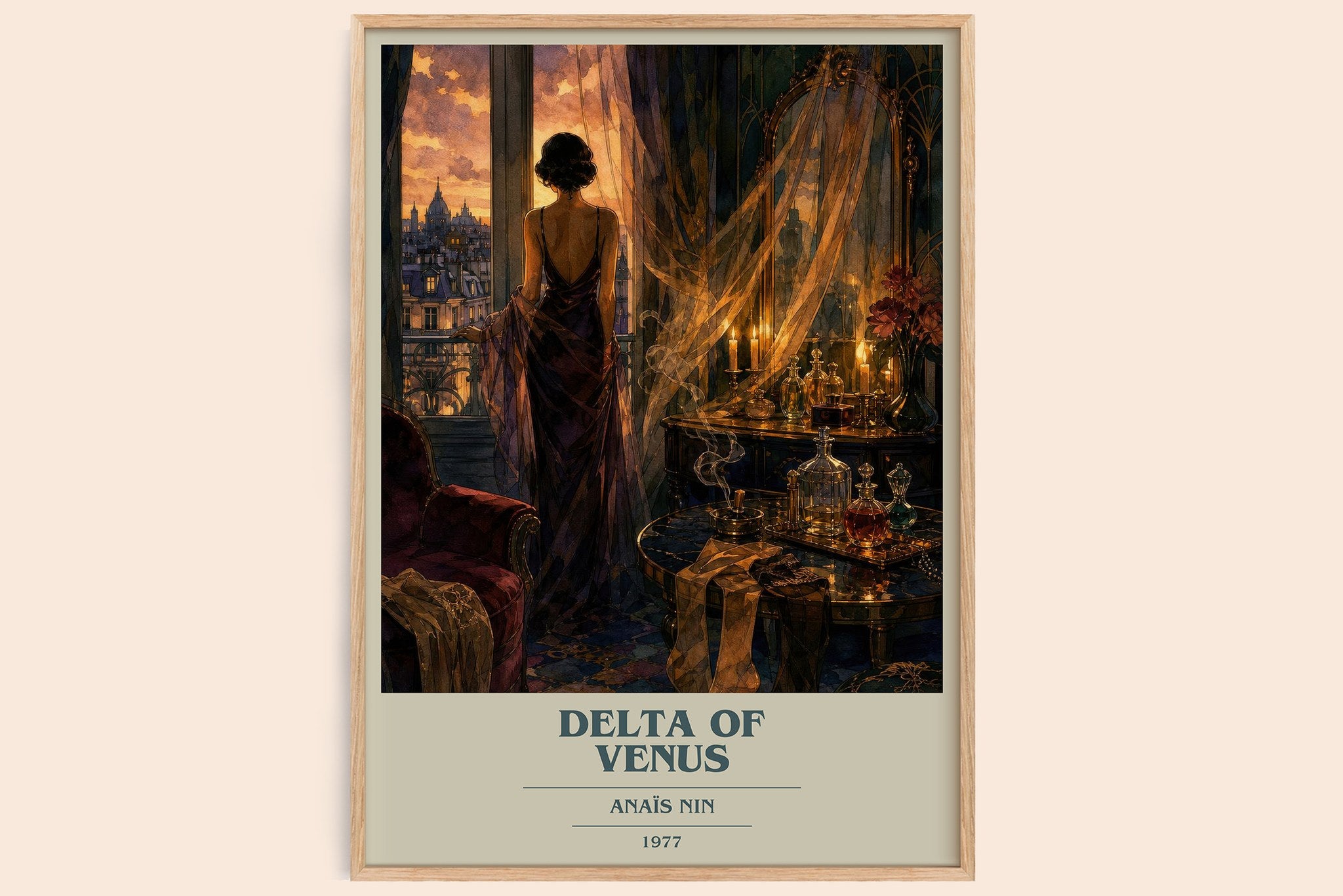 Delta of Venus Book Cover Poster by Anaïs Nin