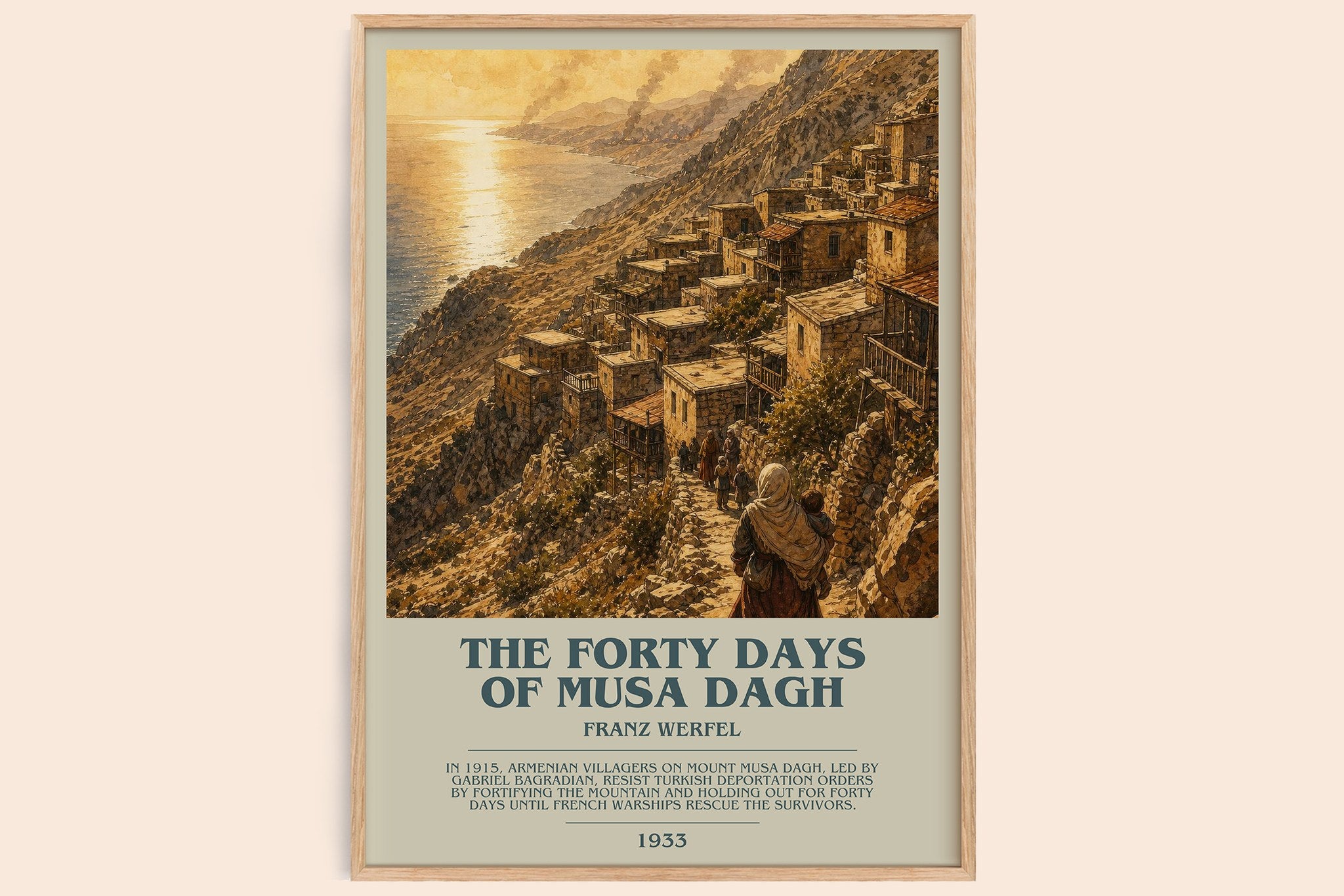 The Forty Days Of Musa Dagh Bookish Wall Art by Franz Werfel