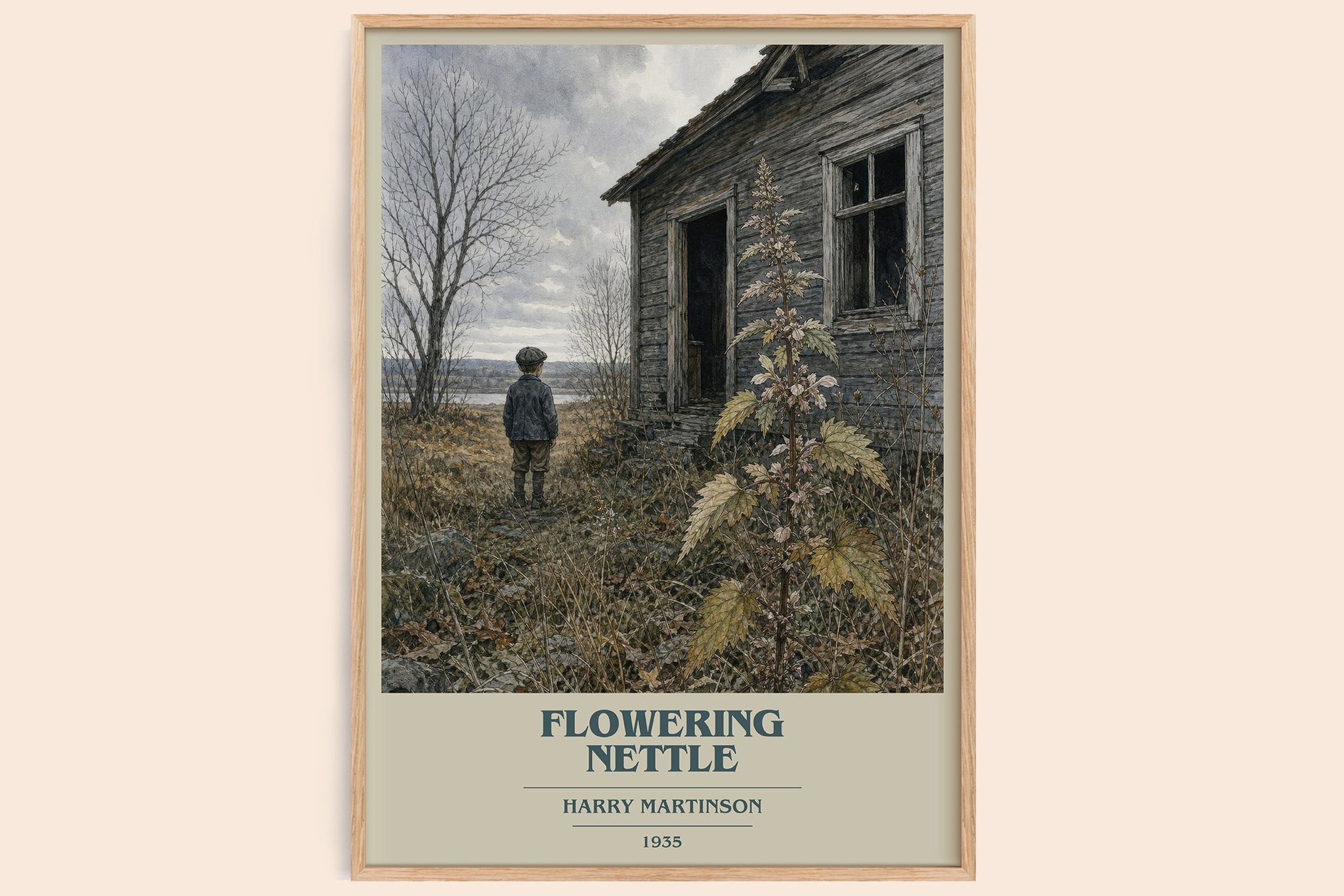 Flowering Nettle Book Cover Poster by Harry Martinson