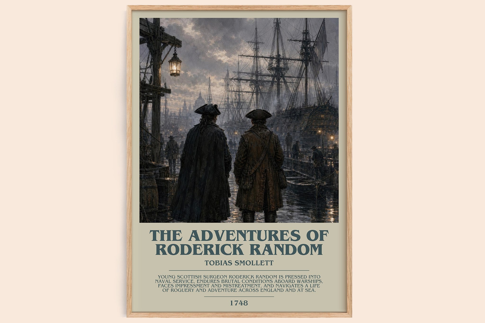 The Adventures Of Roderick Random Bookish Wall Art by Tobias Smollett