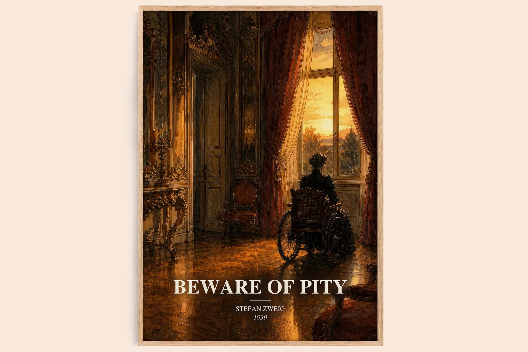 Beware Of Pity Book Watercolour Illustration by Stefan Zweig