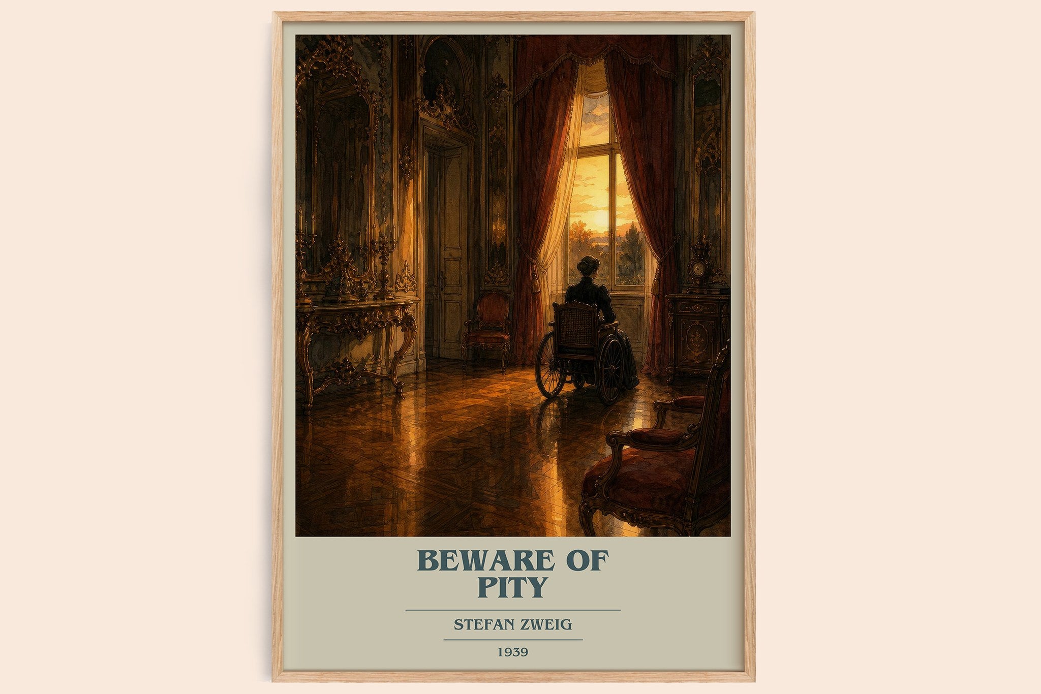 Beware Of Pity Book Cover Poster by Stefan Zweig