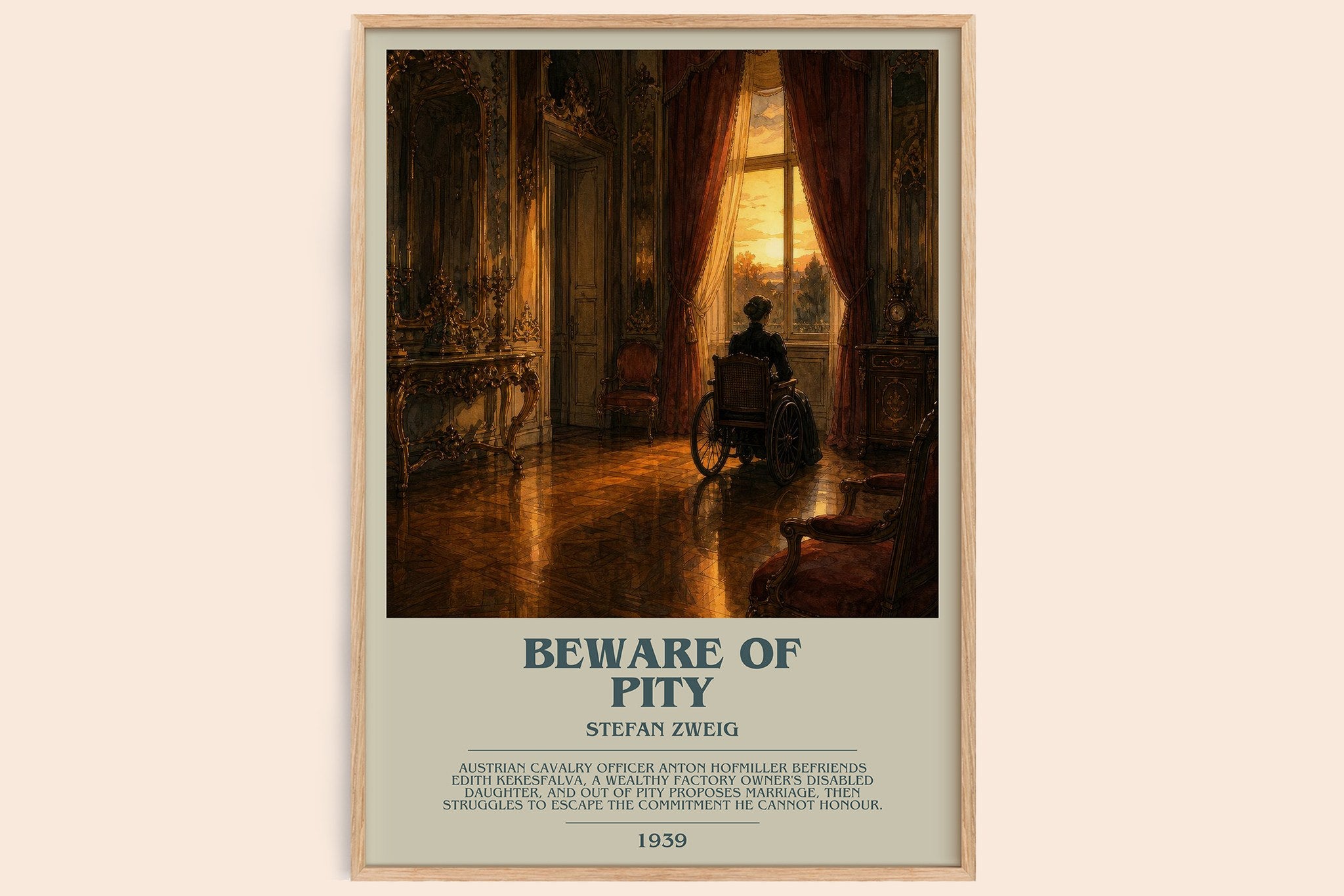 Beware Of Pity Bookish Wall Art by Stefan Zweig