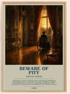 Beware Of Pity Bookish Wall Art by Stefan Zweig – framed poster