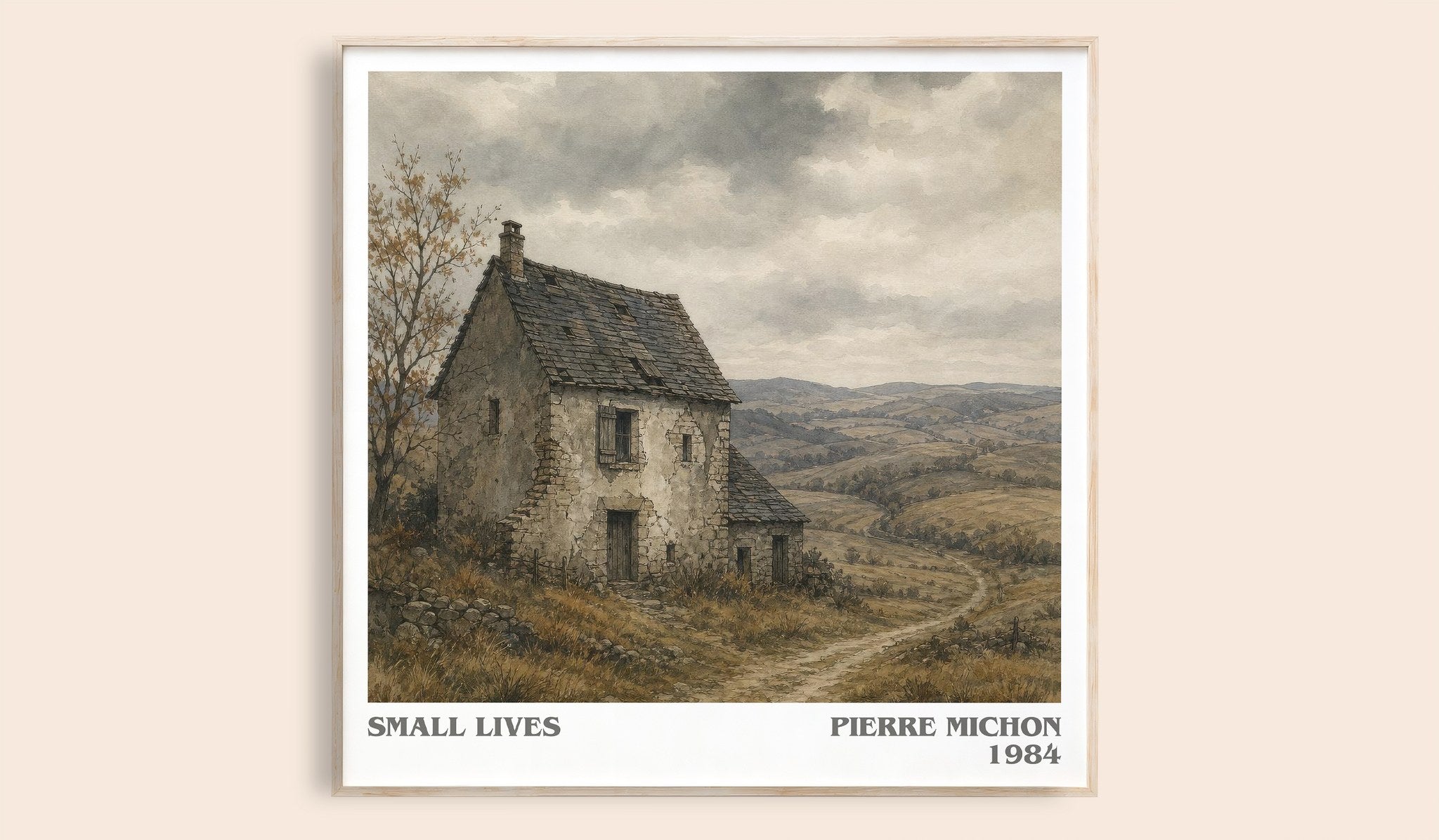 Small Lives Literary Art Print by Pierre Michon